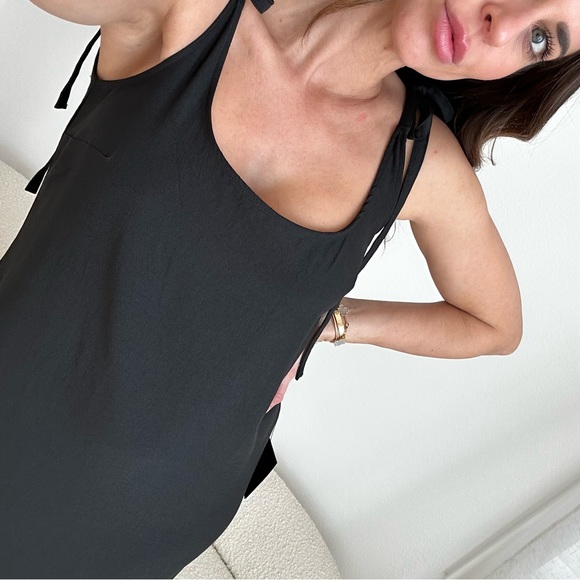 Lulus Salt Water Breeze Black Tie-Strap Maxi Dress - Picture 10 of 12